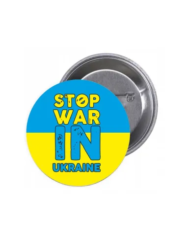 Przypinki buttony STOP WAR znaczki badziki z grafiką