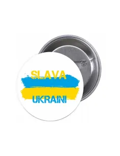Przypinki buttony SLAVA UKRAINI znaczki badziki z grafiką