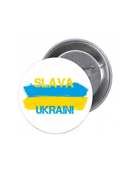 Przypinki buttony SLAVA UKRAINI znaczki badziki z grafiką
