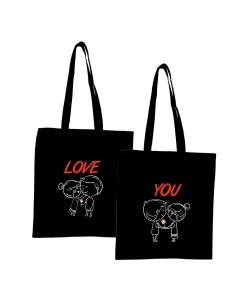 Eko Torba z nadrukiem PREZENT na WALENTYNKI LOVE
