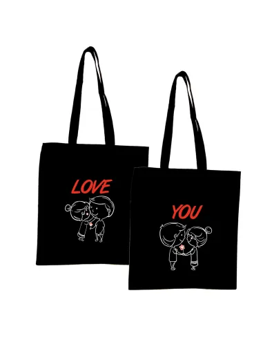 Eko Torba z nadrukiem PREZENT na WALENTYNKI LOVE
