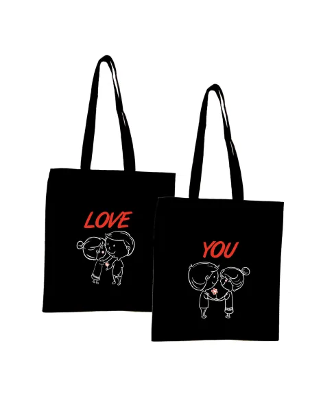 Eko Torba z nadrukiem PREZENT na WALENTYNKI LOVE