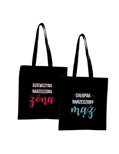 Eko Torba z nadrukiem napis PREZENT dla ŻONY
