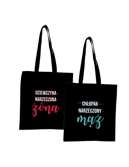 Eko Torba z nadrukiem napis PREZENT dla ŻONY