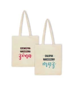 Eko Torba z nadrukiem napis PREZENT ŻONA