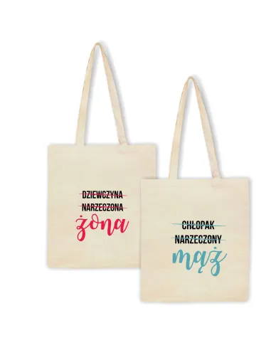 Eko Torba z nadrukiem napis PREZENT ŻONA