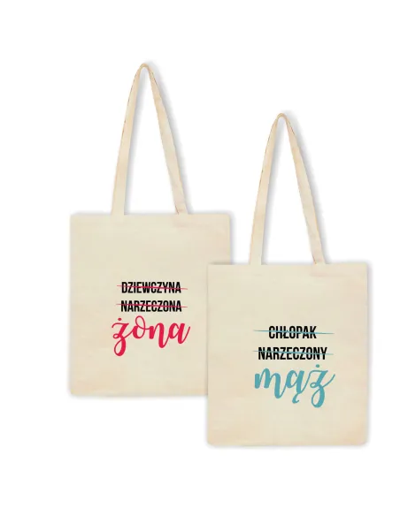 Eko Torba z nadrukiem napis PREZENT ŻONA