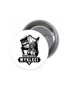 Przypinki buttony ŻOŁNIERZE WYKLĘCI znaczki badziki z grafiką