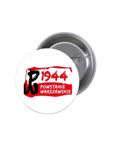Przypinki buttony 1944 POWSTANIE WARSZAWSKIE znaczki badziki z grafiką
