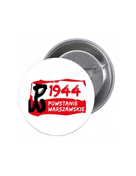 Przypinki buttony 1944 POWSTANIE WARSZAWSKIE znaczki badziki z grafiką