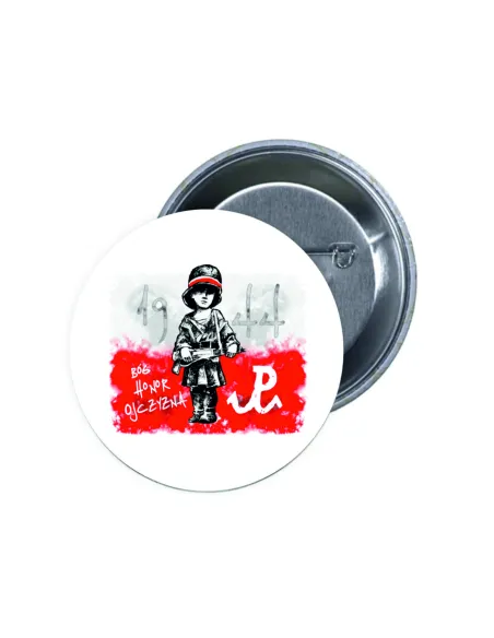 Przypinki buttony BÓG HONOR OJCZYZNA znaczki badziki z grafiką