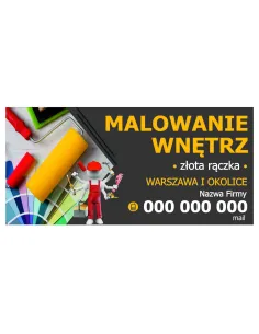 Szyld reklamowy REKLAMA 40x60 cm MALOWANIE WNĘTRZ