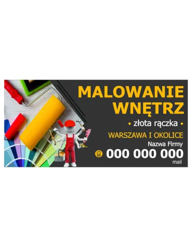 Szyld reklamowy REKLAMA 40x60 cm MALOWANIE WNĘTRZ