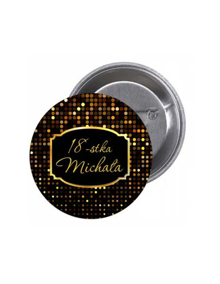 Przypinki buttony 18-STKA IMIĘ znaczki badziki z grafiką