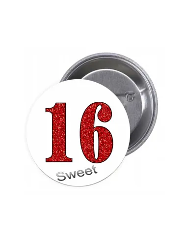 Przypinki buttony 16 SWEET znaczki badziki z grafiką