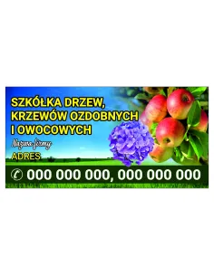 NAKLEJKA na auto reklamowa 50x100cm SZKÓŁKA DRZEW
