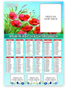 KALENDARZ KGW KOŁO GOSPODYŃ WIEJSKICH 2024 -300szt