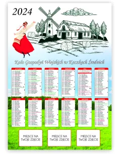 KALENDARZ KGW KOŁO GOSPODYŃ WIEJSKICH 2024 -50szt