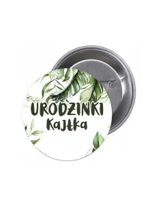 Przypinki buttony URODZINKI IMIĘ znaczki badziki z grafiką