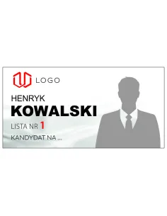 MAGNES na samochód 60x30 cm WYBORCZY DO PARLAMENTU