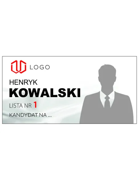 MAGNES na samochód 60x30 cm WYBORCZY DO PARLAMENTU