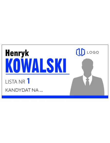 MAGNES na samochód 60x30 cm WYBORCZY DO PARLAMENTU - 100 szt