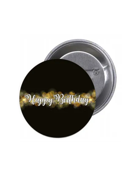 Przypinki buttony HAPPY BIRTHDAY znaczki badziki z grafiką