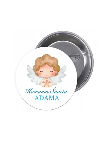 Przypinki buttony KOMUNIA ŚWIĘTA IMIĘ znaczki badziki z grafiką