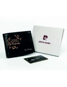 Portfel z grawerem Pierre Cardin duży WYBÓR WZORÓW prezent dla dziadka