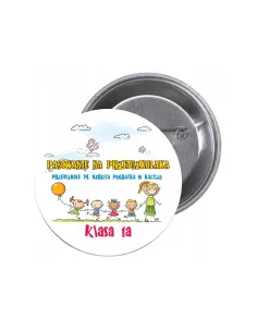 Przypinki buttony PASOWANIE NA PRZEDSZKOLAKA PRZEDSZKOLE KLASA znaczki badziki z grafiką