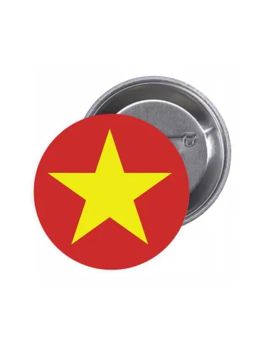 Przypinki buttony FLAGA WIETNAM znaczki badziki z grafiką