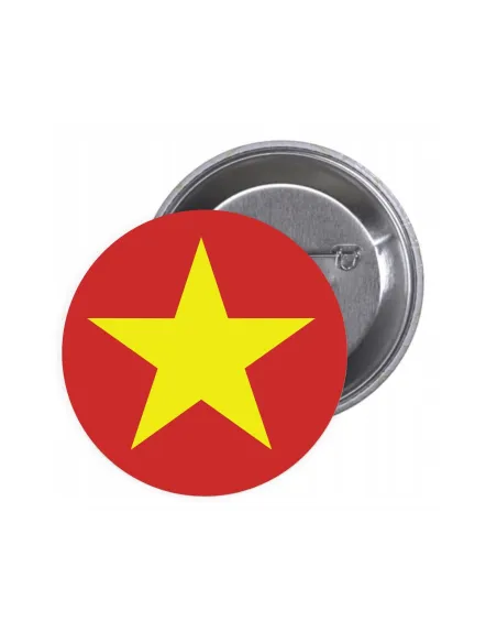 Przypinki buttony FLAGA WIETNAM znaczki badziki z grafiką