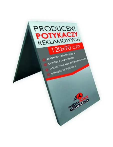 Potykacz Stojak reklamowy 120x90 cm Metalowy Producent potykaczy metalowych