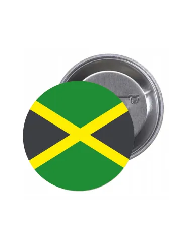 Przypinki buttony FLAGA JAMAJKA znaczki badziki z grafiką