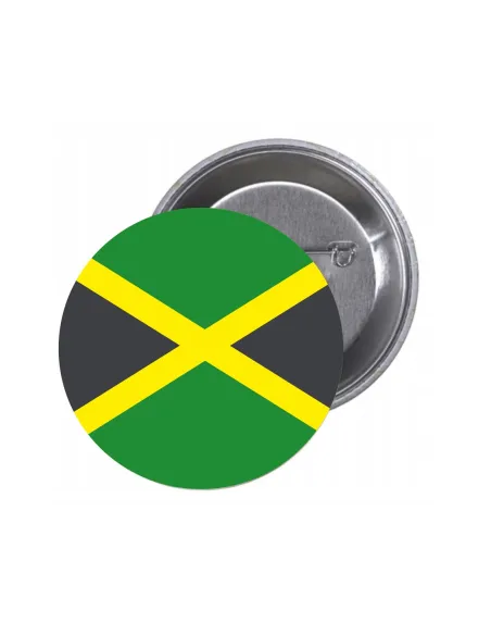 Przypinki buttony FLAGA JAMAJKA znaczki badziki z grafiką