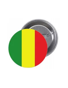 Przypinki buttony FLAGA MALI znaczki badziki z grafiką