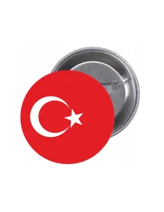 Przypinki buttony FLAGA TURCJA znaczki badziki z grafiką