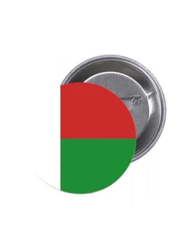 Przypinki buttony FLAGA MADAGASKAR znaczki badziki z grafiką