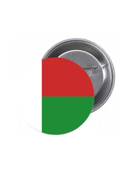 Przypinki buttony FLAGA MADAGASKAR znaczki badziki z grafiką