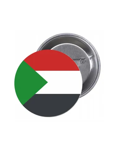 Przypinki buttony FLAGA SUDAN znaczki badziki z grafiką