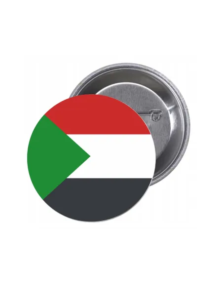 Przypinki buttony FLAGA SUDAN znaczki badziki z grafiką