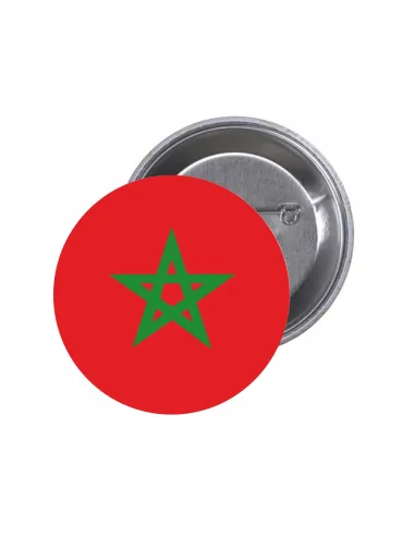 Przypinki buttony FLAGA MAROKO znaczki badziki z grafiką