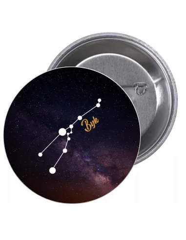 Przypinki buttony ZNAK ZODIAKU BYK znaczki badziki z grafiką