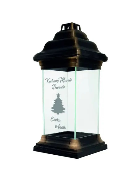 Personalizowany ZNICZ świąteczny kapliczka z grawerem dla MAMY twój tekst