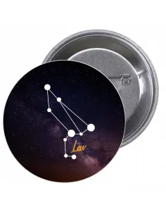 Przypinki buttony ZNAK ZODIAKU LEW znaczki badziki z grafiką