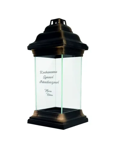 Personalizowany ZNICZ kapliczka z grawerem dla KOCHANEGO SYNA z dedykacją