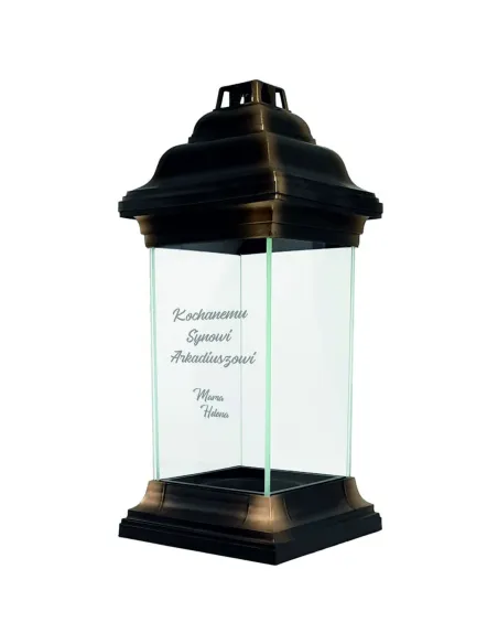 Personalizowany ZNICZ kapliczka z grawerem dla KOCHANEGO SYNA z dedykacją