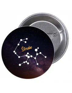 Przypinki buttony ZNAK ZODIAKU STRZELEC znaczki badziki z grafiką