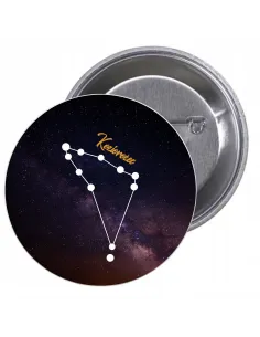 Przypinki buttony ZNAK ZODIAKU KOZIOROŻEC znaczki badziki z grafiką