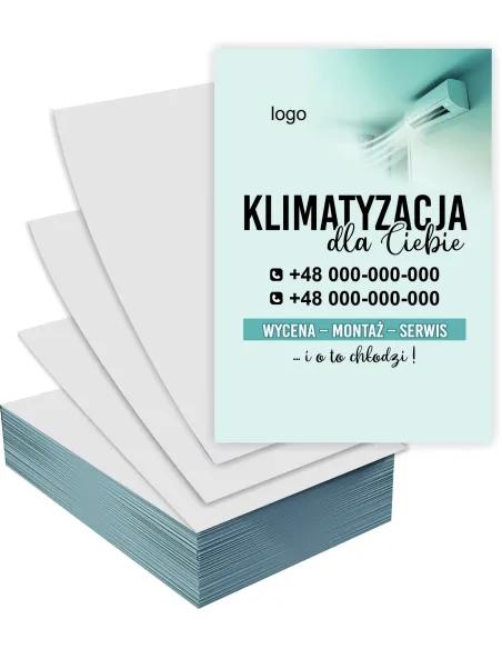 Ulotki A6 5000 szt reklamowe KLIMATYZACJA + PROJEKT GRATIS